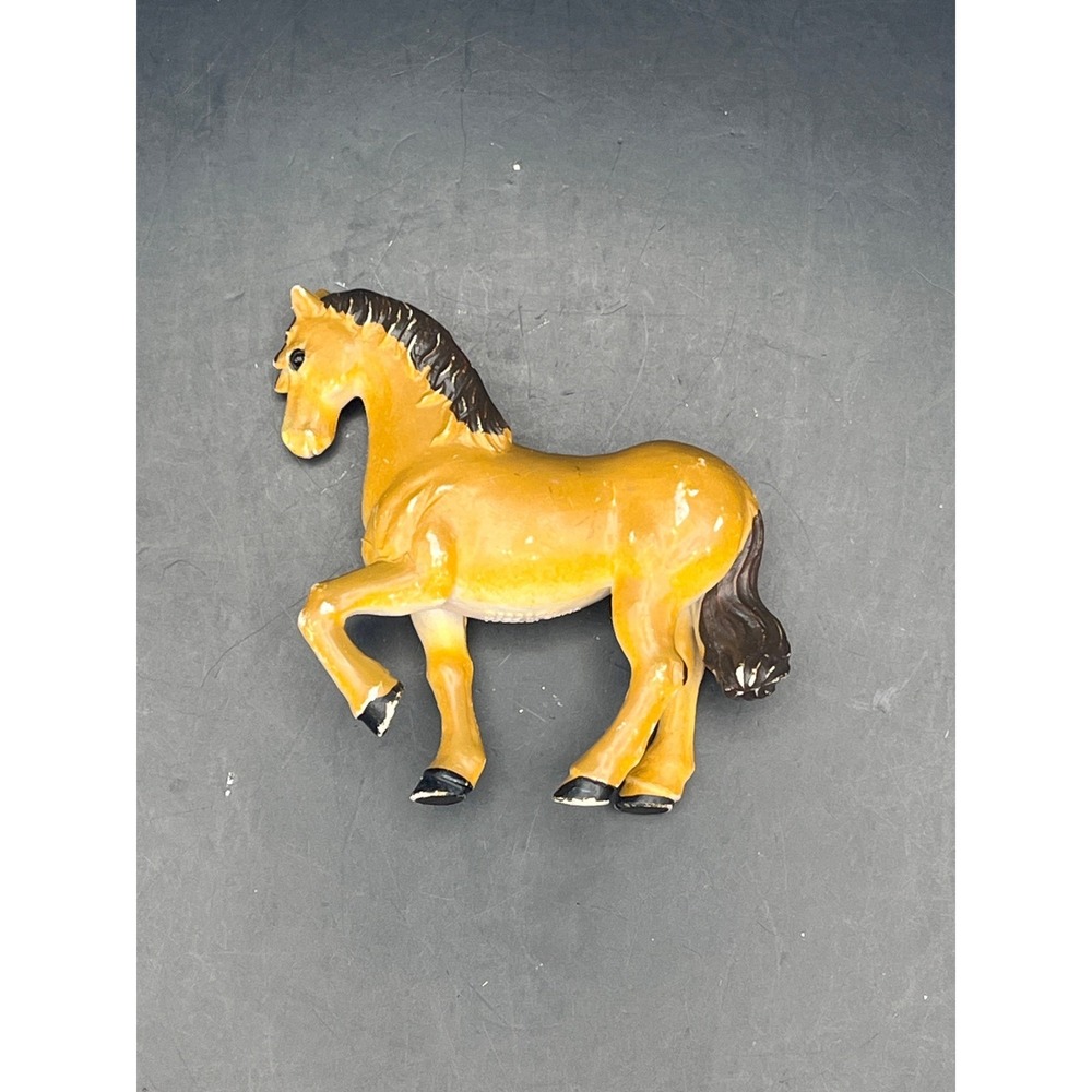 Vtg Imperial Toy PVC Prancing Horse Mare Stallion Figurine Collectible 3.5" x 3"